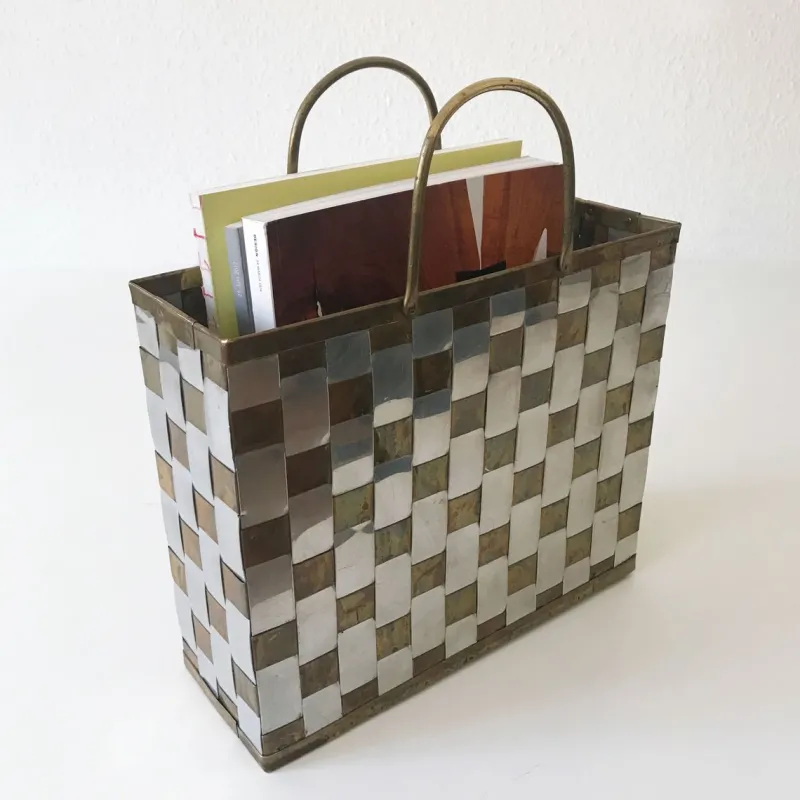 Best Pamono Italian Magazine Rack, 1970s