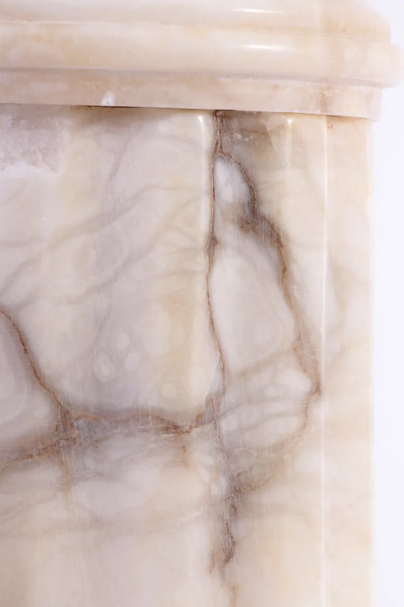 Outlet Pamono Italian Marble Column with Lighting, 1950s