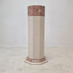 Pamono Italian Marble Pedestal, 1980s> Pedestals And Columns