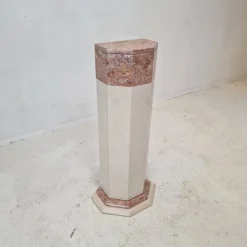 Pamono Italian Marble Pedestal, 1980s><noscript><img width=