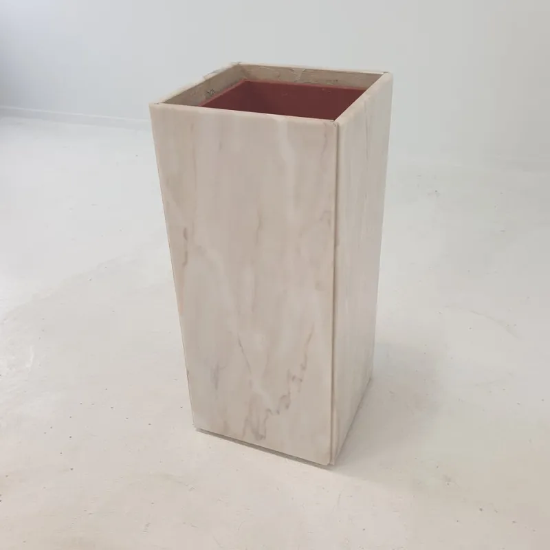 Pamono Italian Marble Planter, 1970s> Planters And Jardiniere