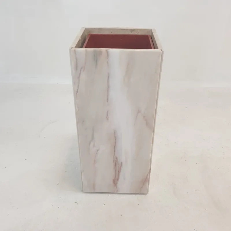 Pamono Italian Marble Planter, 1970s> Planters And Jardiniere