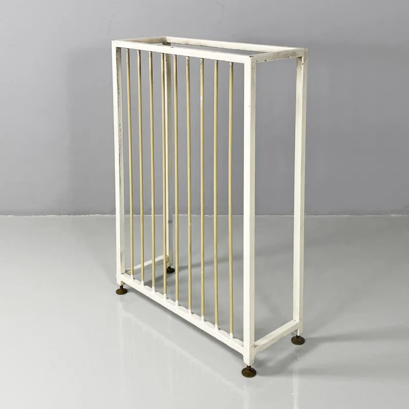Pamono Italian Mid-Century Modern Beige and White Metal Radiator Cover, 1950s> Architectural Elements