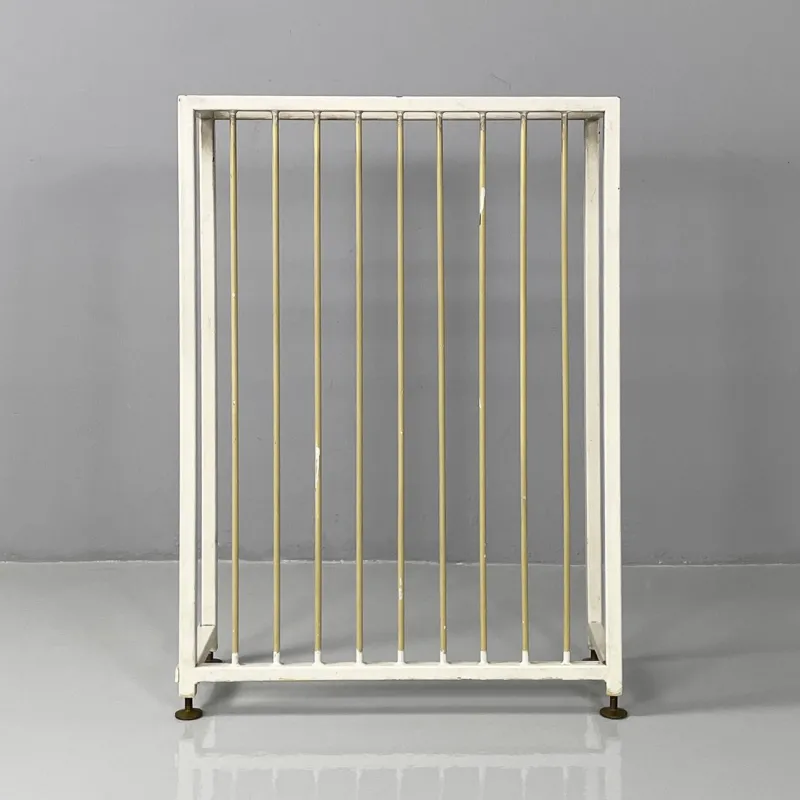 Pamono Italian Mid-Century Modern Beige and White Metal Radiator Cover, 1950s> Architectural Elements