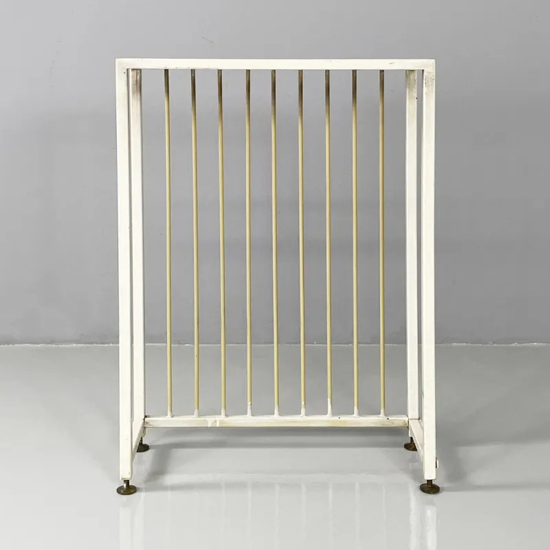 Pamono Italian Mid-Century Modern Beige and White Metal Radiator Cover, 1950s> Architectural Elements