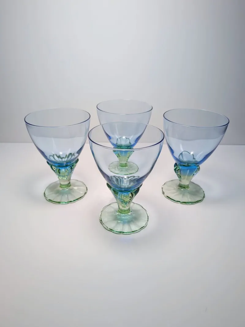 Pamono Italian Model Bahia Ice Cream Sundae Bowls, 1980s, Set of 4> Bowls