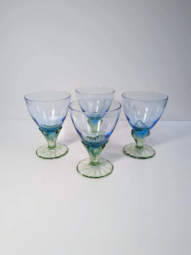 Pamono Italian Model Bahia Ice Cream Sundae Bowls, 1980s, Set of 4> Bowls