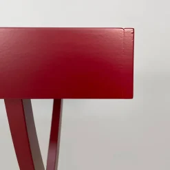 Online Pamono Italian Modern Burgundy Wood and Metal Console, 1980s