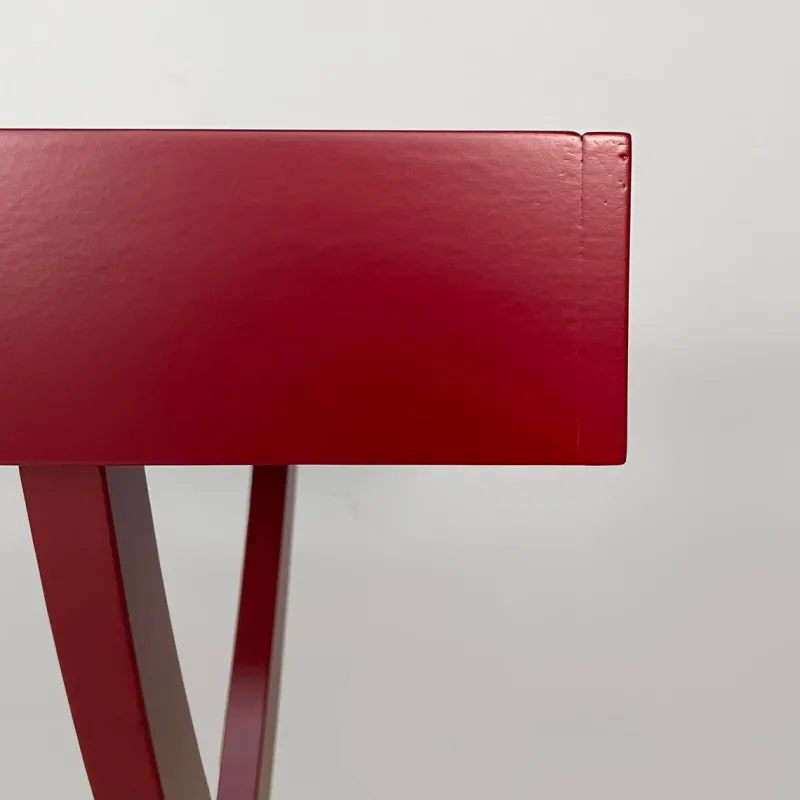 Online Pamono Italian Modern Burgundy Wood and Metal Console, 1980s