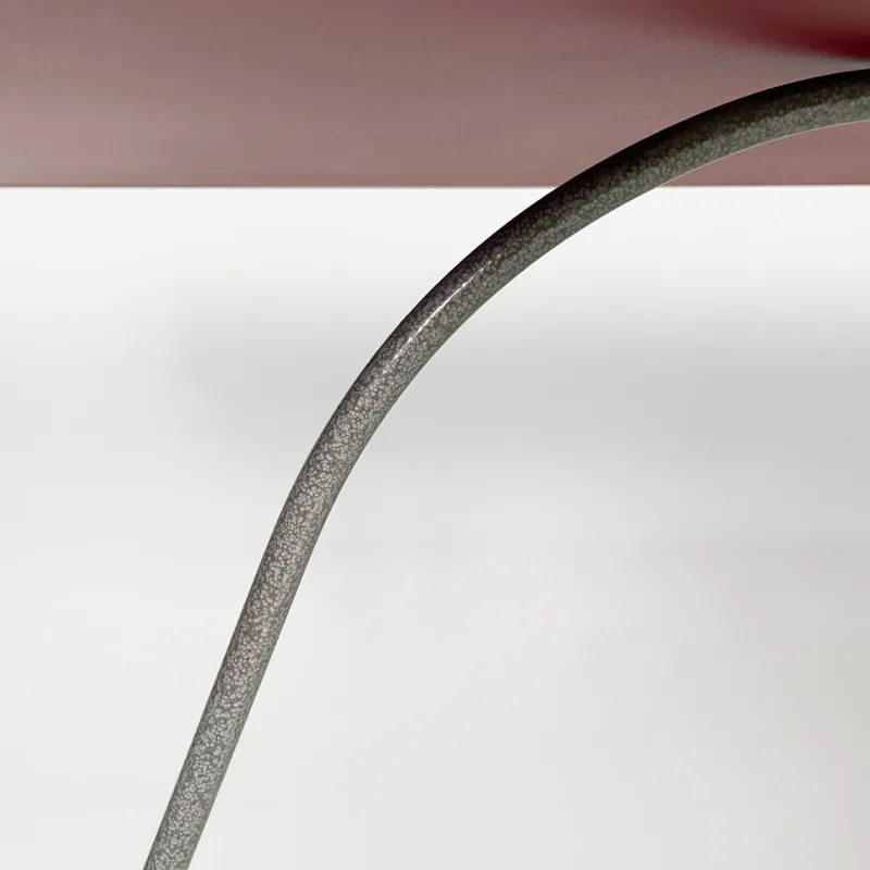 Online Pamono Italian Modern Burgundy Wood and Metal Console, 1980s