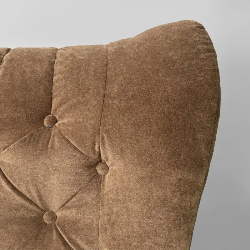 Pamono Italian Modern Chair in Brown Velvet and Wood by Guido Bonzanini for Tecnosalotti, 1970s> Lounge Chairs & Armchairs