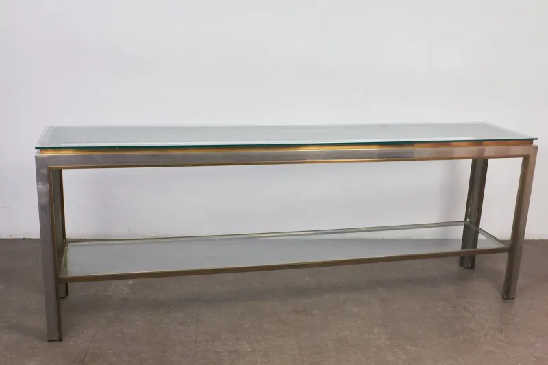 New Pamono Italian Modern Console Table, 1970s
