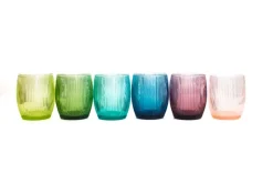 Pamono Italian Modern Drinking Glasses by La Vetreria for Ivv Florence, Set of 6> Tabletop|Glassware