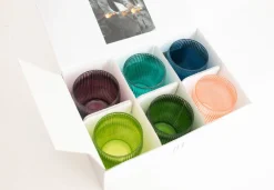 Pamono Italian Modern Drinking Glasses by La Vetreria for Ivv Florence, Set of 6><noscript><img width=