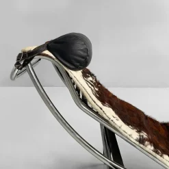 Pamono Italian Modern LC4 Chaise Lounge by Le Corbusier, Pierre Jeanneret and Charlotte Perriand for Cassina, 1970s><noscript><img width=