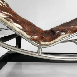 Pamono Italian Modern LC4 Chaise Lounge by Le Corbusier, Pierre Jeanneret and Charlotte Perriand for Cassina, 1970s><noscript><img width=