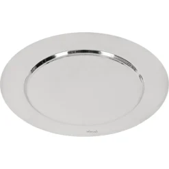 Pamono Italian Modern Silver Plated Serving Plate by Gio Ponti, 1980s> Serving Dishes