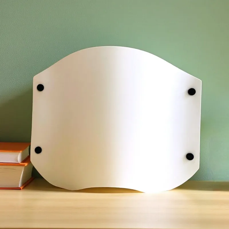 Discount Pamono Italian Modern Vela Table Lamp in White Acrylic by Samuel Parker, 1980s