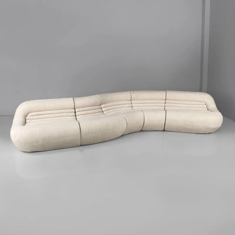 Pamono Italian Modern White Carrera Sofa attributed to De Pas, Durbino and Lomazzi for B&B Italia, 1970s> Couches & Sofas