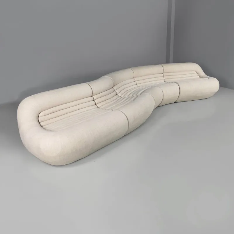 Pamono Italian Modern White Carrera Sofa attributed to De Pas, Durbino and Lomazzi for B&B Italia, 1970s> Couches & Sofas