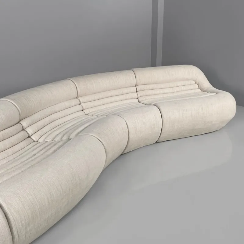 Pamono Italian Modern White Carrera Sofa attributed to De Pas, Durbino and Lomazzi for B&B Italia, 1970s> Couches & Sofas