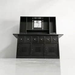 Pamono Italian Modern Wood Highboard by Charles Rennie Mackintosh for Cassina, 1980s><noscript><img width=