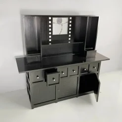 Pamono Italian Modern Wood Highboard by Charles Rennie Mackintosh for Cassina, 1980s><noscript><img width=