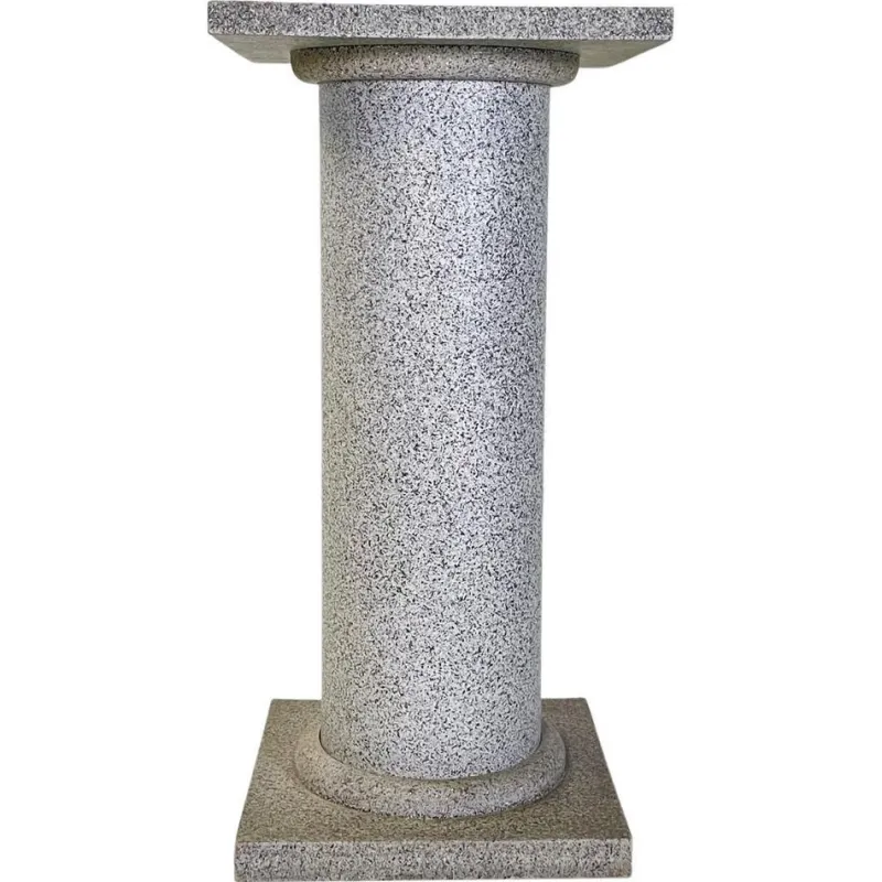 Outlet Pamono Italian Modern Wood Painted as Stone Pedestal Column, 1990s