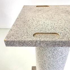 Outlet Pamono Italian Modern Wood Painted as Stone Pedestal Column, 1990s