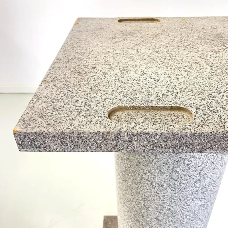 Outlet Pamono Italian Modern Wood Painted as Stone Pedestal Column, 1990s