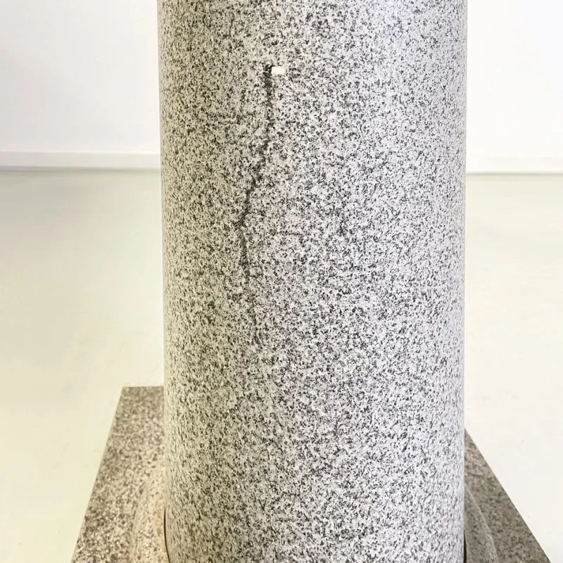 Outlet Pamono Italian Modern Wood Painted as Stone Pedestal Column, 1990s