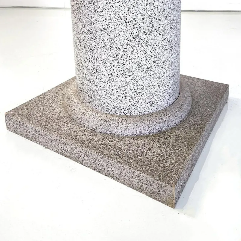 Outlet Pamono Italian Modern Wood Painted as Stone Pedestal Column, 1990s