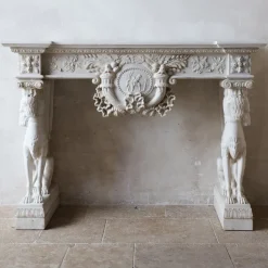 Pamono Italian Monumental Mantelpiece> Fireplaces And Mantels