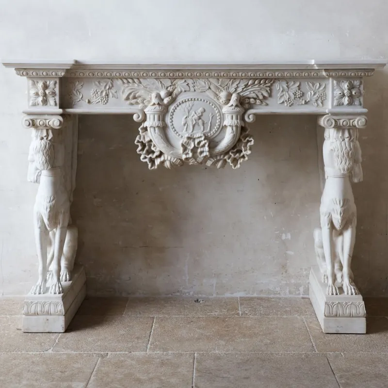 Pamono Italian Monumental Mantelpiece> Fireplaces And Mantels