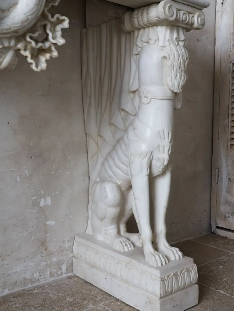 Pamono Italian Monumental Mantelpiece> Fireplaces And Mantels