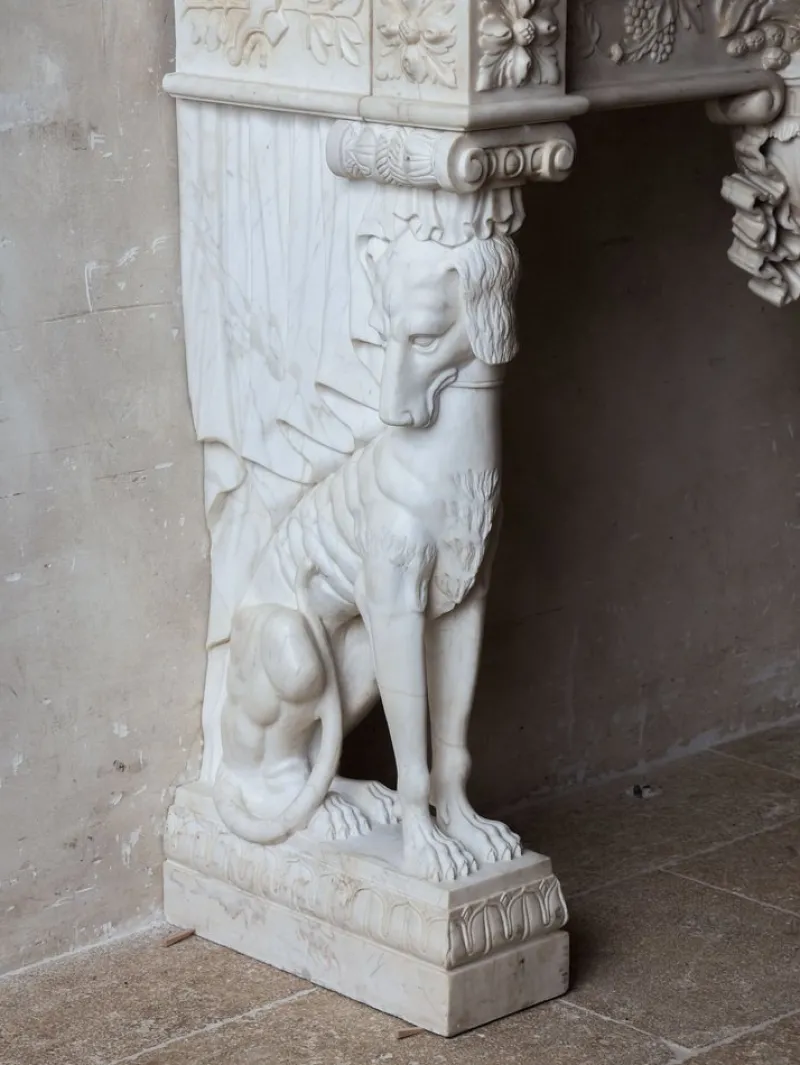 Pamono Italian Monumental Mantelpiece> Fireplaces And Mantels
