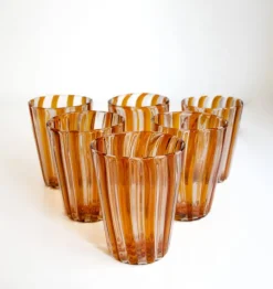 Best Pamono Italian Murano Cocktail Glasses in the style of Gio Ponti, 2004, Set of 6
