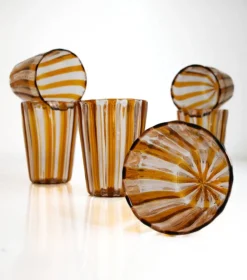 Best Pamono Italian Murano Cocktail Glasses in the style of Gio Ponti, 2004, Set of 6