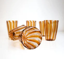 Best Pamono Italian Murano Cocktail Glasses in the style of Gio Ponti, 2004, Set of 6