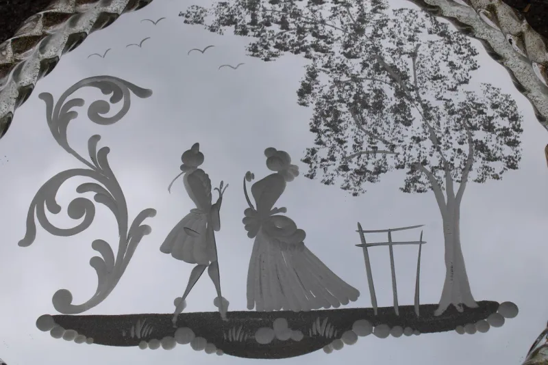 Sale Pamono Italian Murano Glass Tray, 1950s