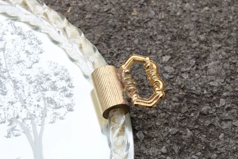 Sale Pamono Italian Murano Glass Tray, 1950s