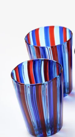 Hot Pamono Italian Murano Glasses by Mariana Iskra for Ribes the Art of Glass, Set of 2