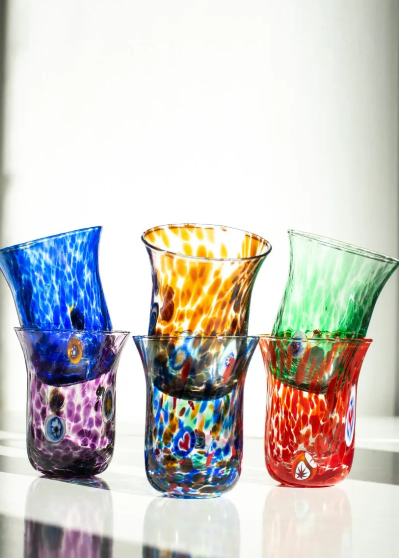 Pamono Italian Murano Glasses by Mariana Iskra for Ribes, 2010, Set of 6> Glassware