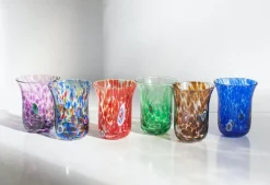 Pamono Italian Murano Glasses by Mariana Iskra for Ribes, 2010, Set of 6><noscript><img width=