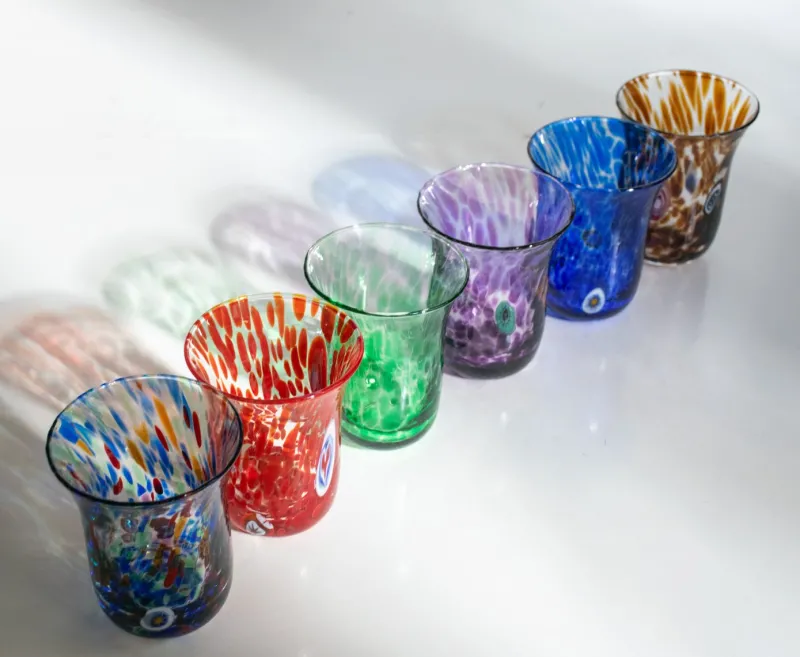 Pamono Italian Murano Glasses by Mariana Iskra for Ribes, 2010, Set of 6> Glassware