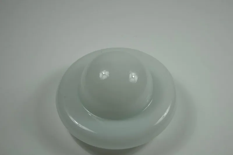 New Pamono Italian Opaline Glass Flush Mount, 1970s