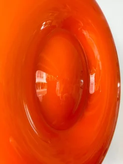 Clearance Pamono Italian Orange Murano Glass Candy Sconces by Vistosi, 2000s, Set of 2