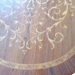 Hot Pamono Italian Oval Inlaid Table, 1950s