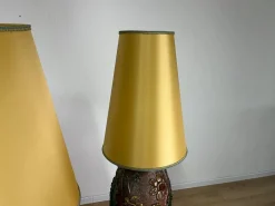 Pamono Italian Painted Terracotta Lamps, 1980s, Set of 2><noscript><img width=