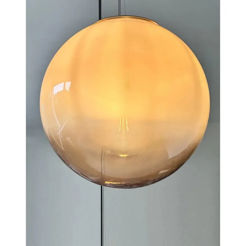 New Pamono Italian Pendant in Vanished Fume Murano Glass by Simoeng
